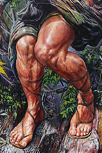 The Bout [Herackes Wrestles Antaeus] by T.Mallon - Heracles' Legs